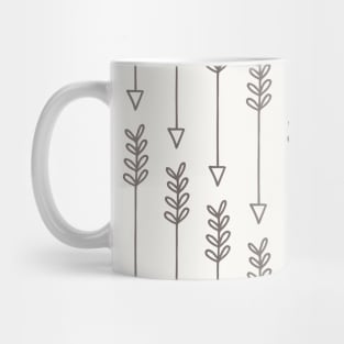 Mint Pink Tribal Arrows Pattern Indian Indigenous Mug